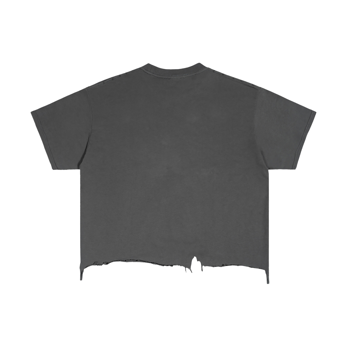Vercetti “VS. THE WORLD” Boxy Distressed Hem Cotton Tee