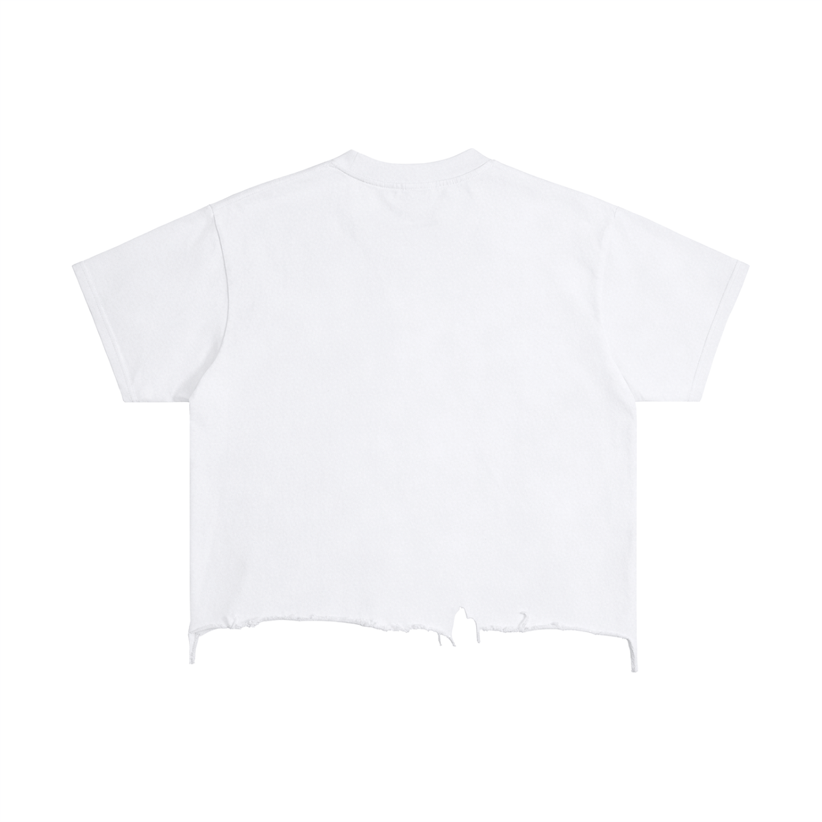 Vercetti “VS. THE WORLD” Boxy Distressed Hem Cotton Tee